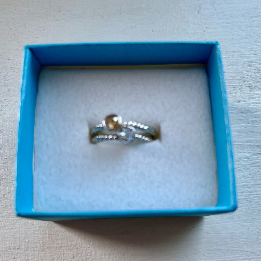 Swarovski Crystal Trinket Rings, NWOT Size6